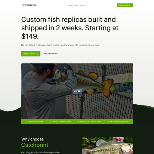 Catch campaign print design